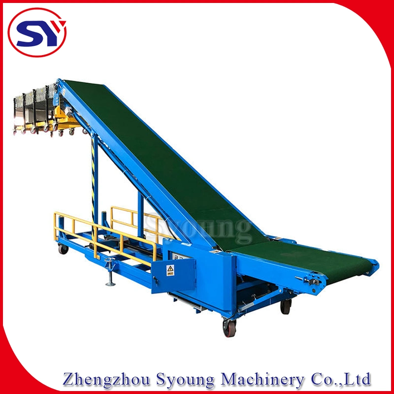 Mobile Flexible Belt Conveyor Telescopic Conveyer Combined for Container Truck Warehouse Loading Unloading