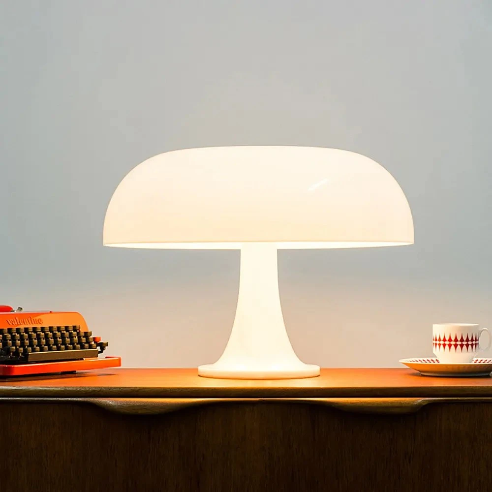 L'acrylique haute lumière colorée de la lampe de champignons Orange Lumière de Nuit