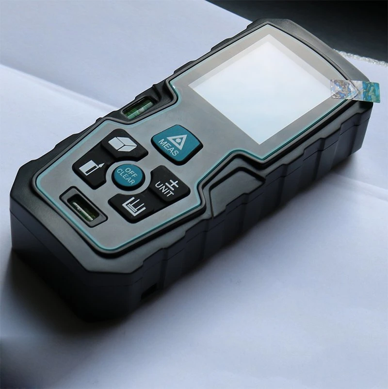 Laser Distance Meter IP54 Measure with 2 Bubble Levels Bigger Clear Backlight (LDM-S8A1 70)