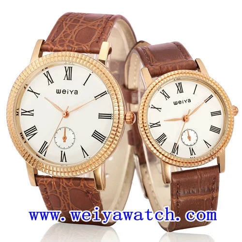 Alloy Leather Watch Promotion Casual Watch with Unisex (WY-1083GB)