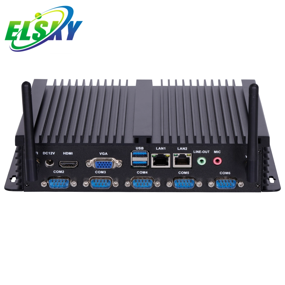 Elsky Mini-PC 3-10th Generation Core i7 6*USB 6COM Max. DDR3 /DDR4 RAM 2*SATA3,0/1*Msata3,0/Realtek 8111f 1*1000m LAN PC CE FCC SGS RoHS ISO EMC