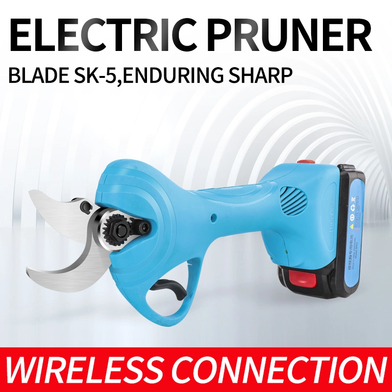 Cordless Portable Pruning Shear Electric 30mm Electric Branch Pruner with 2PCS Batteries