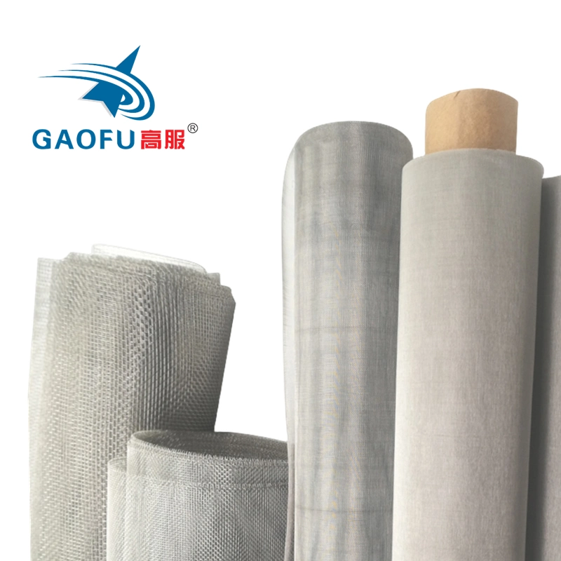 Gaofu 400mesh/38micron Fine Sieving Plain Screen Woven Stainless Steel Metal Wire Mesh