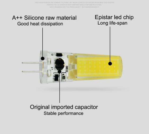 Original Factory G4 LED Light Bulbs, 3watt, Equivalent to 20-30W Halogen Bulbs, Crystal Bulb Lamps