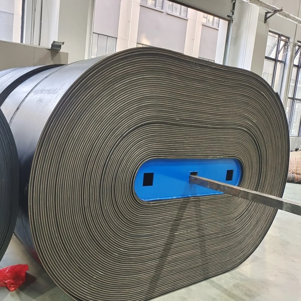 Nylon Ring Wear-Resistant Rubber Conveyor Belt Conveyor Belt Industrial High Temperature Resistant Flame Retardant Conveyor Belt