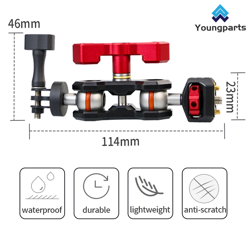 Liga de alumínio durável regulável Magic Monitor do braço do adaptador de montagem em suporte com 1/4" de aparafusar