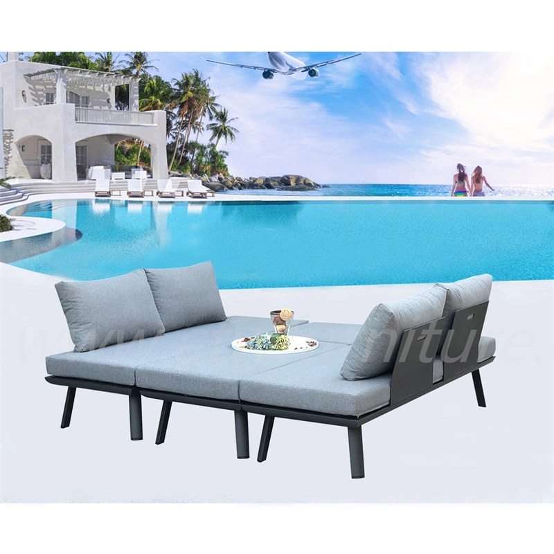 Guter Verkauf Balkon Design Sofa Outdoor Aluminium Frame Style Garten Sofa