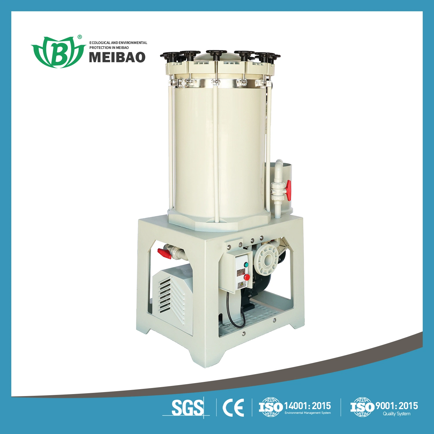 Environmental Protection Industry Acid Alkali Filter Liquid Filtration Machine with Pump