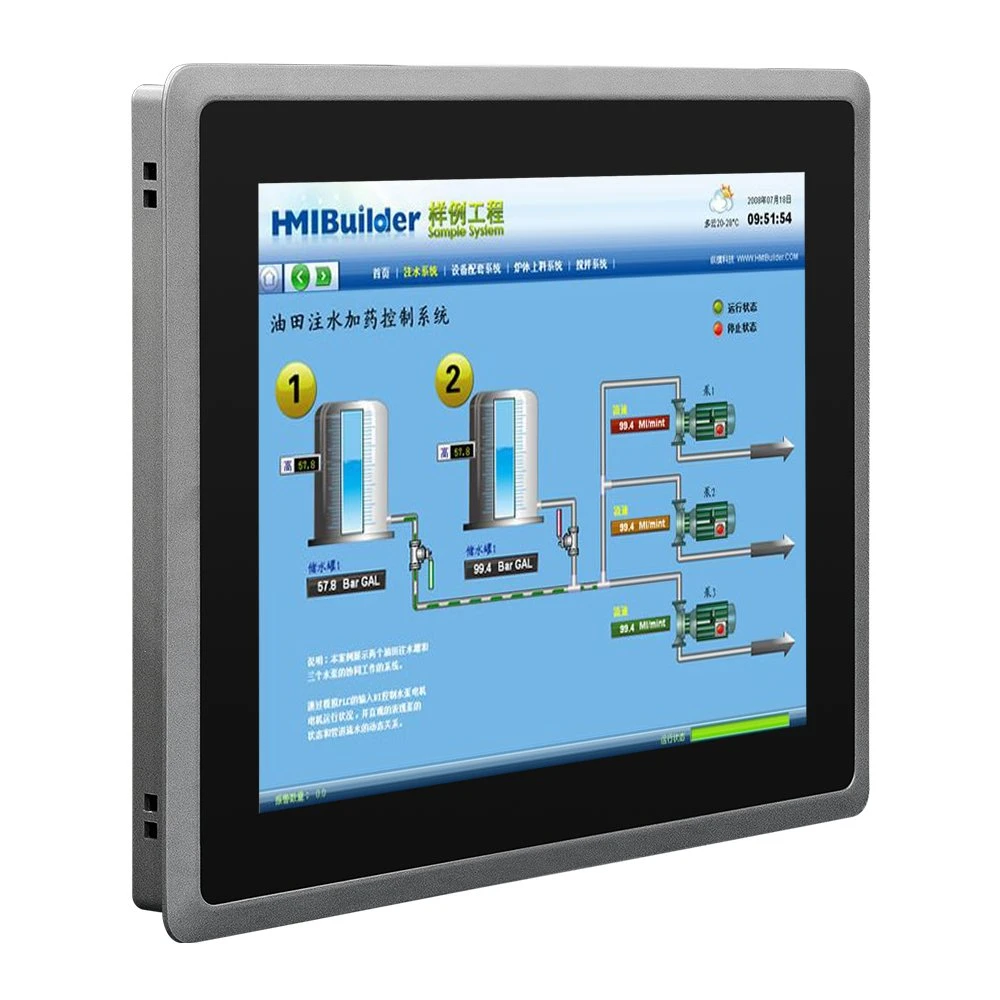 12 Inch New IP65 Waterproof Industrial Tablet Touch Screens 2*RJ45 All in One Industrial Panel PC