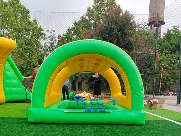 Parque acuático acuático acuático portátil e inflable comercial para el lago