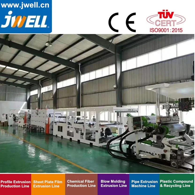 China Jwell Pet/APET/PETG/Cpet Highly-Efficient Jw150-1500 0.2-1.5mm Sheet Extrusion Line