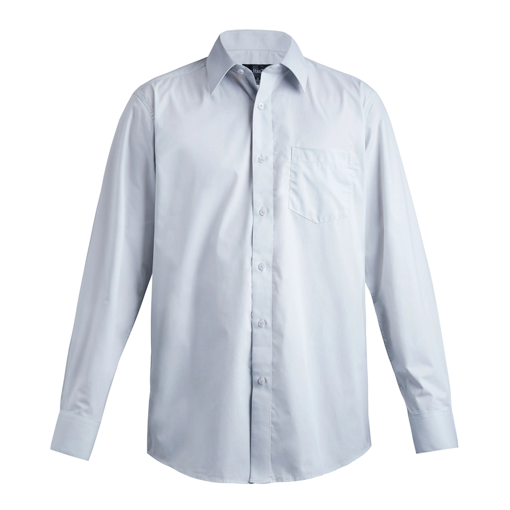 Solid Color Business Wear Cotton Shirts Regular Fit Long Sleeve Men&prime; S Shirts