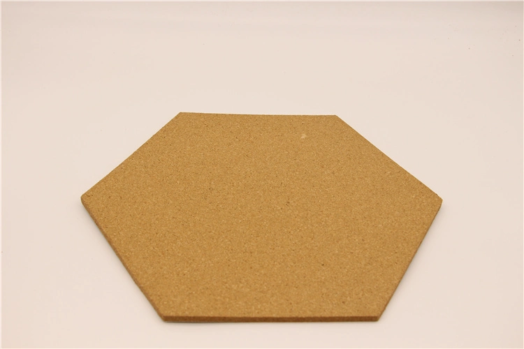 Mini Hexagon Wall Bulletin Cork Board with Full Sticky Back