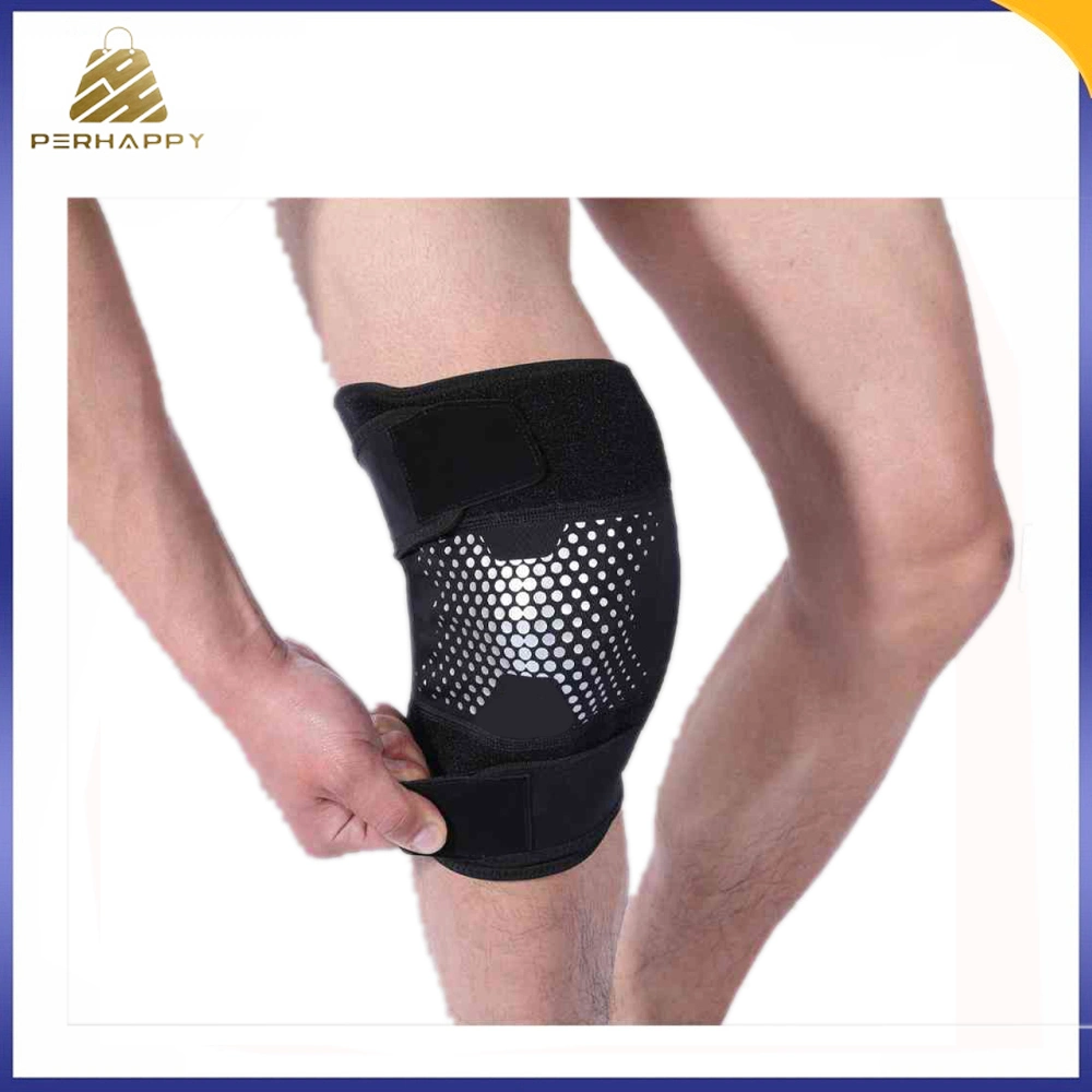 Breathable Sports Support Silicone Shock Absorbing Straps Pressurized Knee Pads