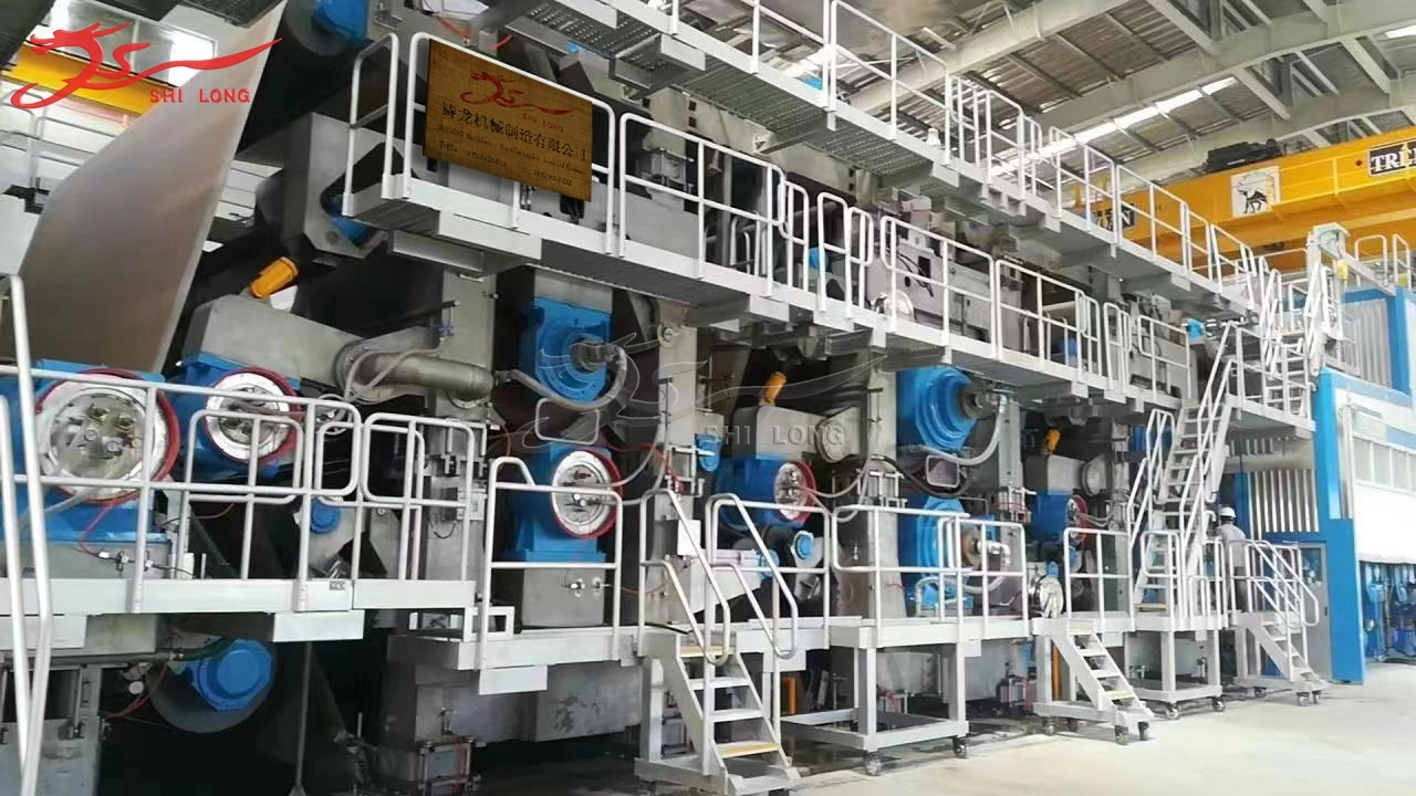 Qinyang Shilong 3200mm de la máquina de papel Kraft cartón corrugado que hace la máquina