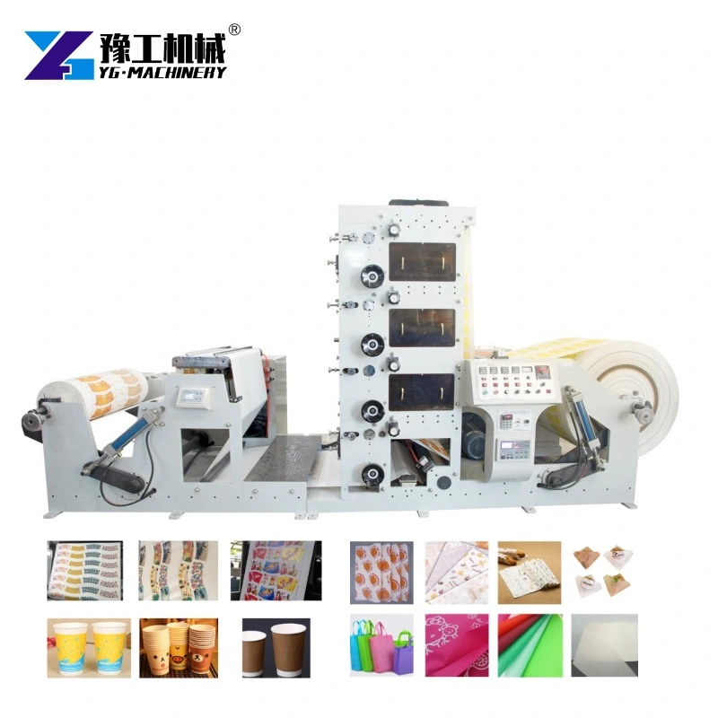 High Speed Label Paper Cup Making Machine and Flexo Printing Press Machine