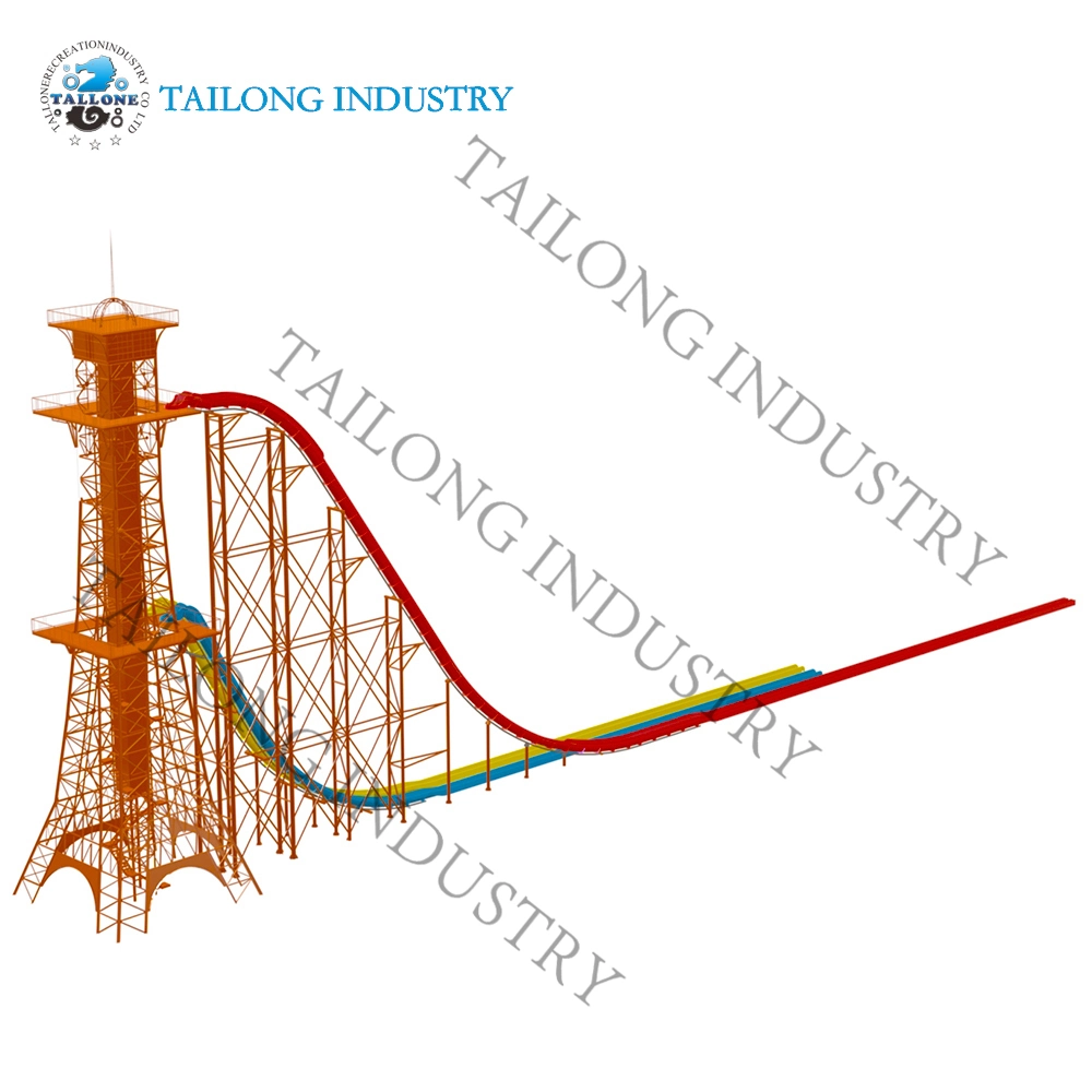 Tobogán de agua Hurricane para el parque acuático de diversiones Equipo de juego de agua