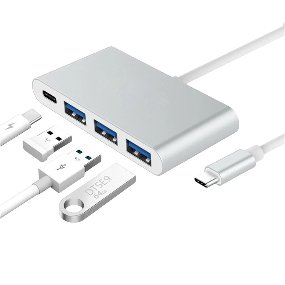 Multifunktionaler USB-Hub Typ C 4 in 1