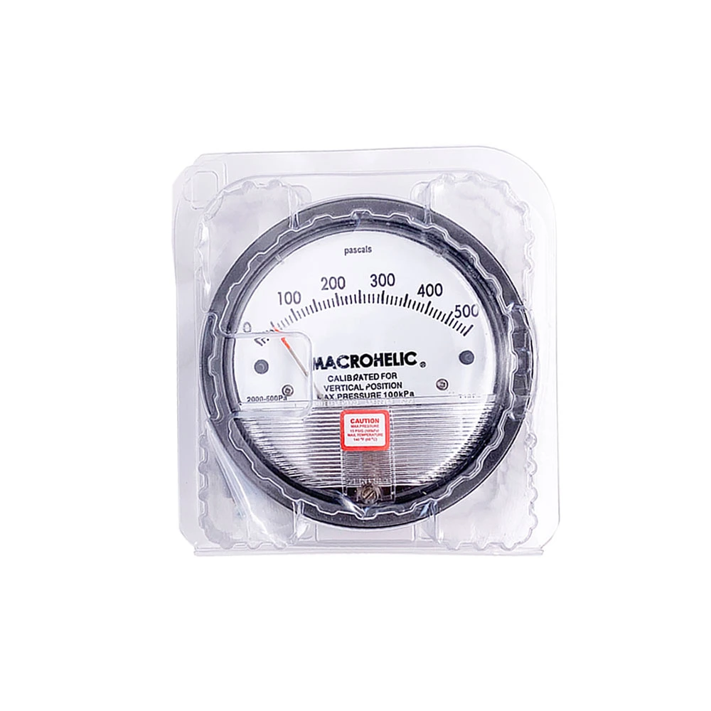 Lleno de líquido Dial de 100mm 304 acero inoxidable 316 Magnehelic Manómetro diferencial