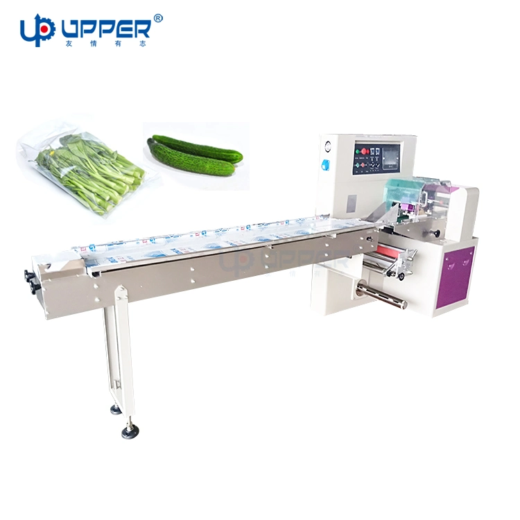 Máquina de vedação automática de filme vegetais toda a cebolinha Aipo automática da linha de embalagem de máquinas de acondicionamento de frutas e vegetais