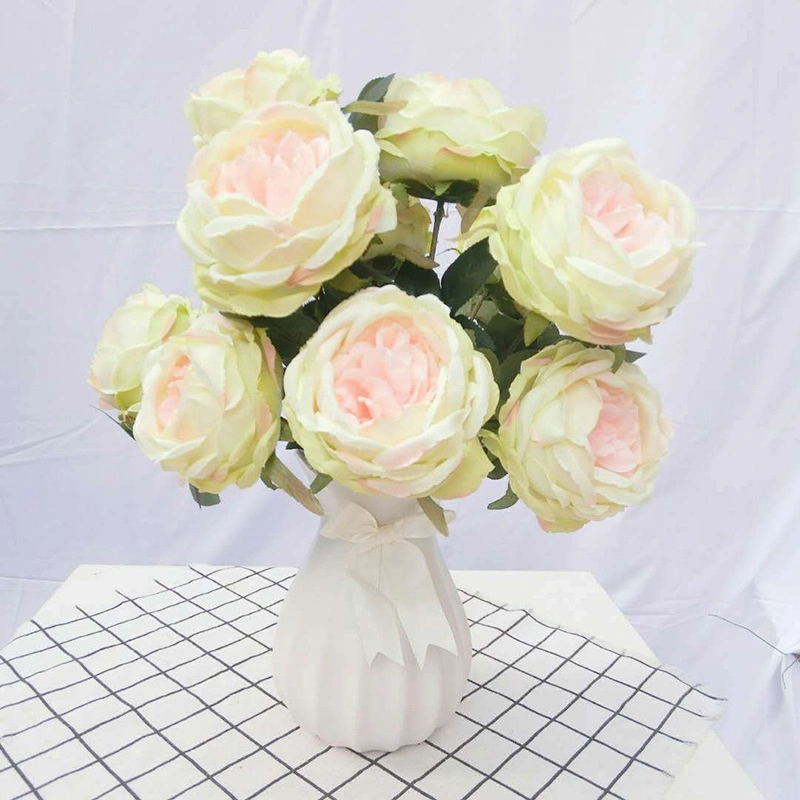 Factory Wholesale/Supplier Artificial Roses Artificial Flowers Artificial Plastic Flowers for Home /Wedding/Party Decoration