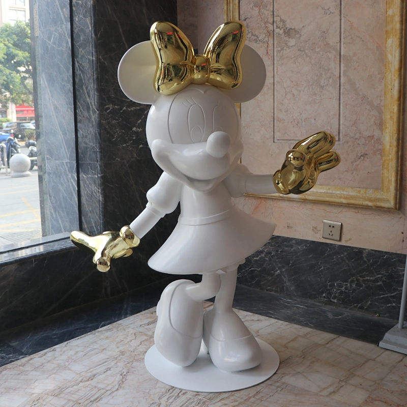 Home Decoration Children Toy Mickey Sculpture Anime Figure Resin Craft for Gift