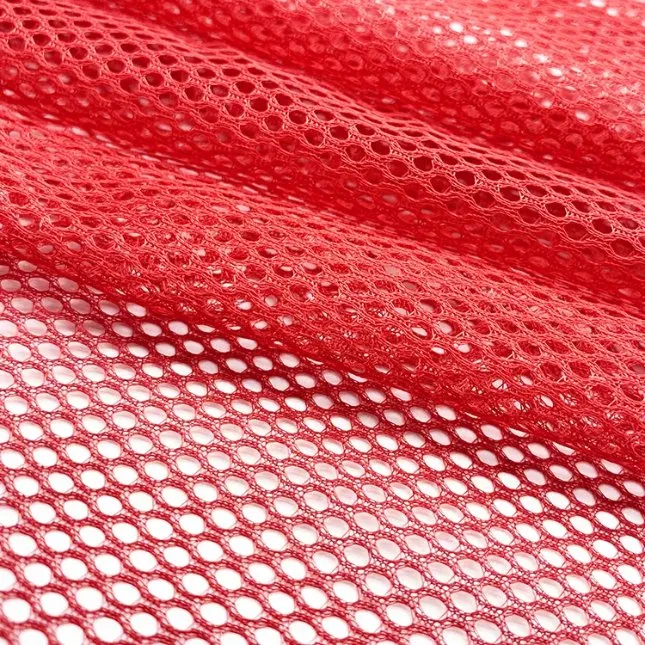 Spot Hexagonal Mesh Cloth Eyelet Luggage Cloth Warp Knitting Laundry Bag Mesh Cloth Polyester