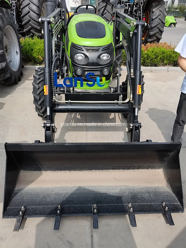 Farm utilisé 2WD tracteur agricole 4RM avec chargeur frontal et le prix de pelle rétro excavatrice