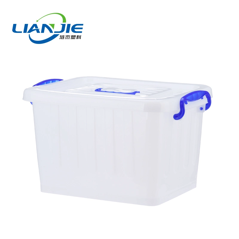 صندوق تخزين بلاستيكي متين مع عجلات، يتميز بسعة كبيرة للبيع الساخن حاوية تخزين للفندق