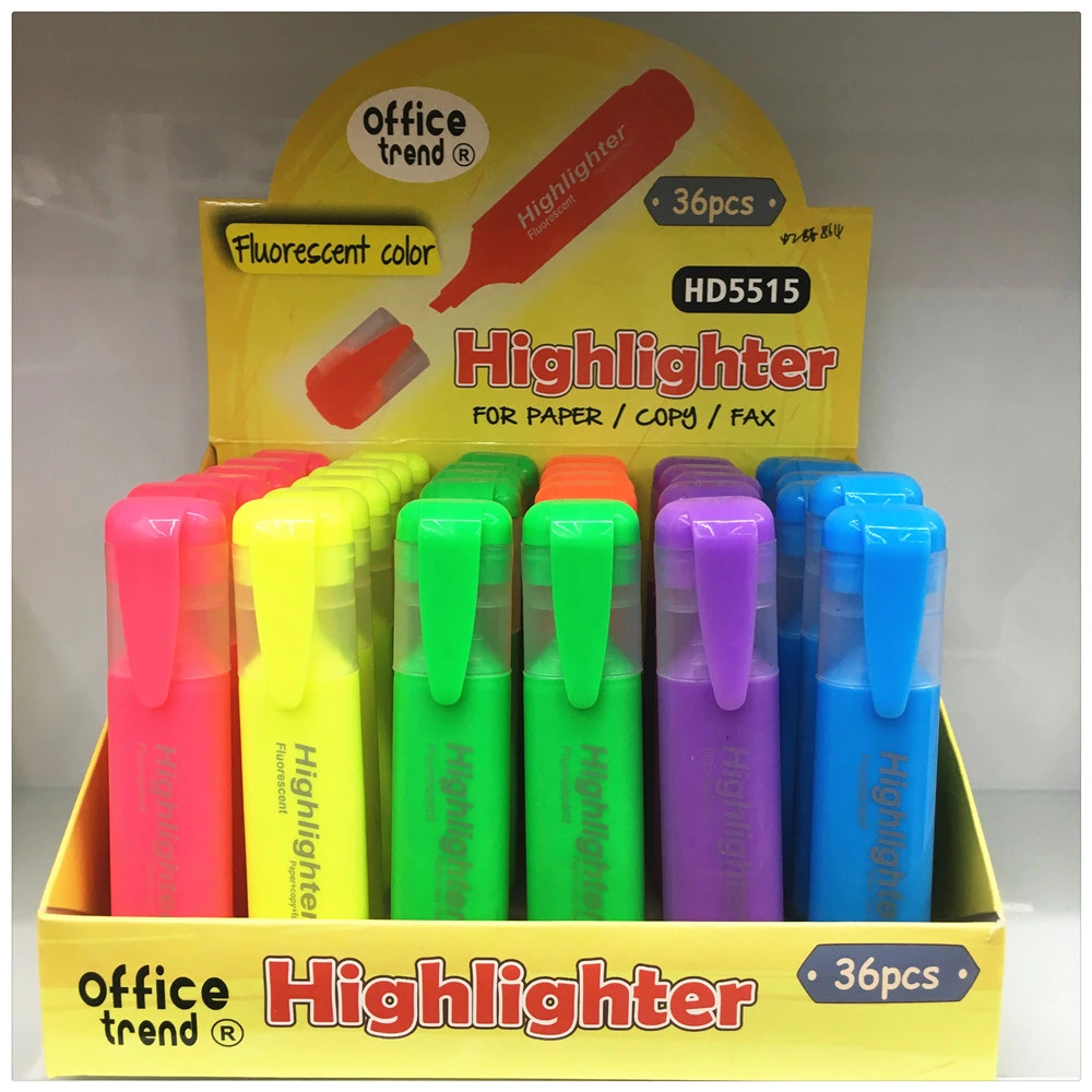 6 Colors Highlighter Pen for Home Office School Stationery