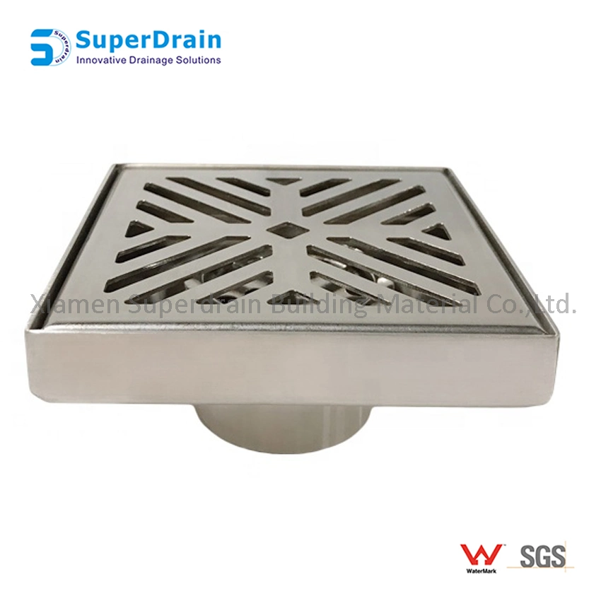 Watermark SUS Square Short Floor Waste Drain Grate