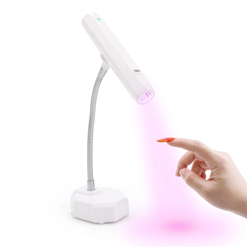 2-en-1 de escritorio de mano de lámparas de uñas Semicurado Mini Recargable Inalámbrico de luz LED UV Gel uñas polaco de pelo