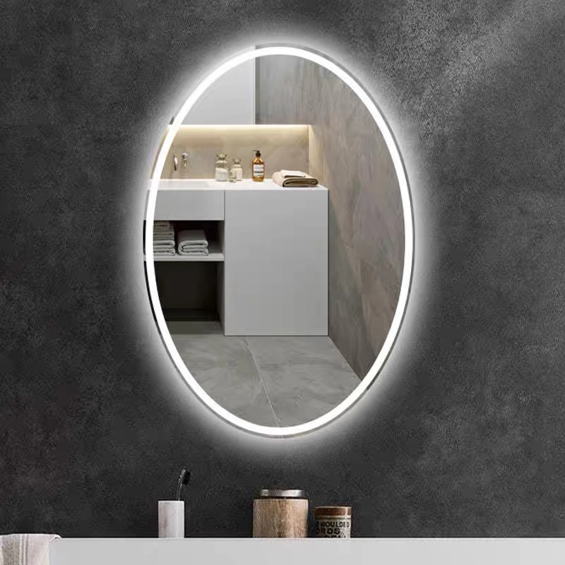 Klares Glas / doppelt beschichtet / Antik / Badezimmer Aluminium oder Silber / Smart LED Make-up Spiegel mit Rahmen / Multi-Funktion für Badezimmer / Hausdekoration / Wand