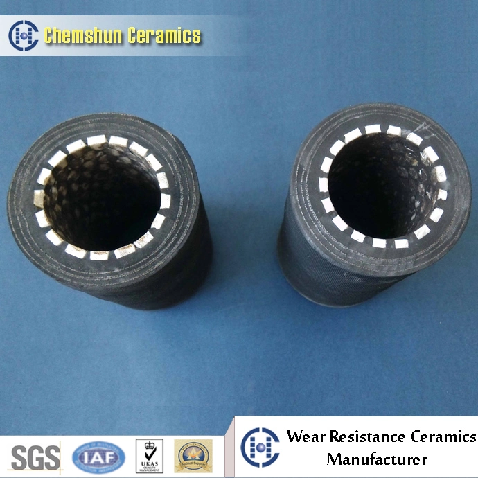 Wear Resistant Ceramic Lined Rubber Hose with Flange