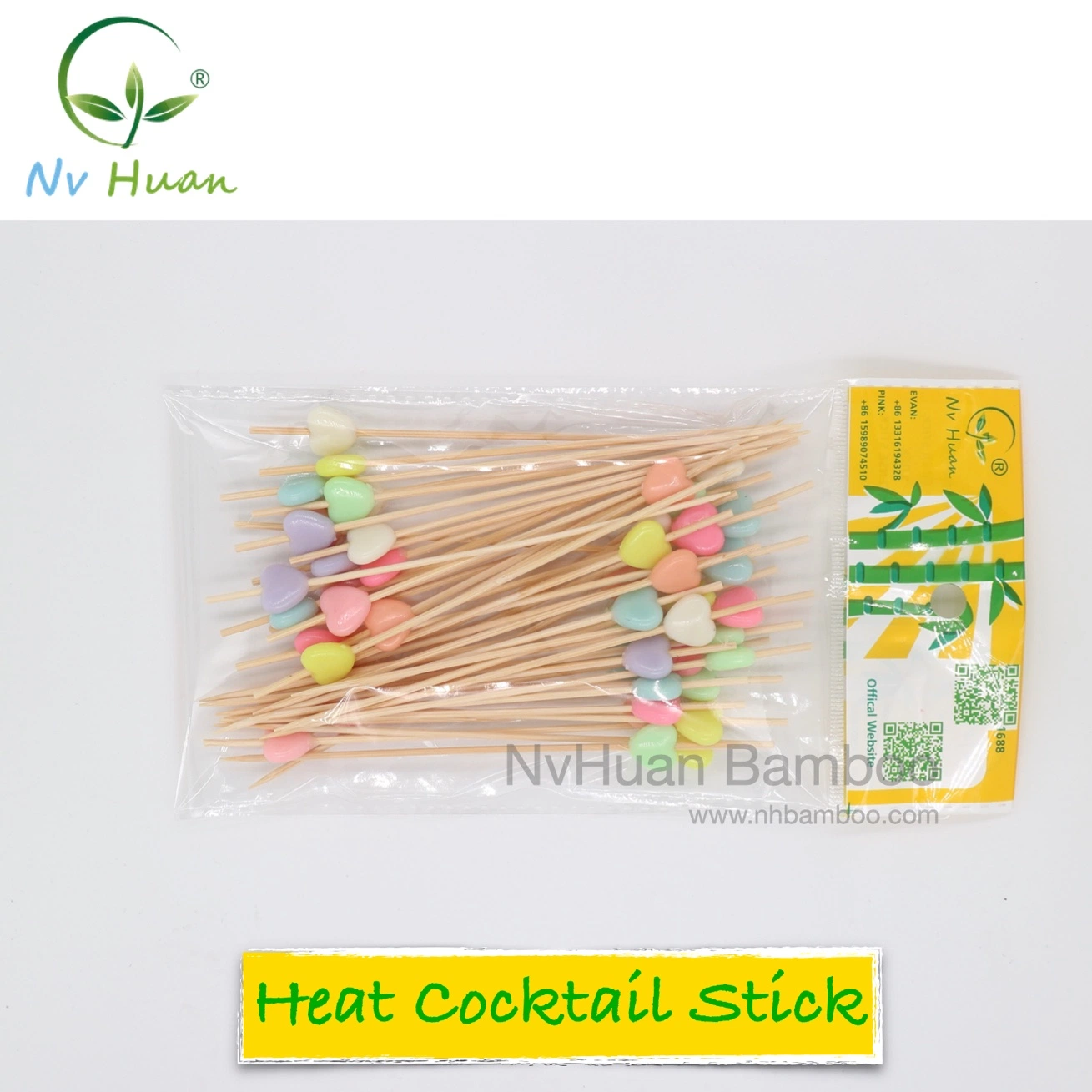 OEM Custom Decorative Toothpick Party Wedding Fruit Stick Cake Toppers Cocktail Pick