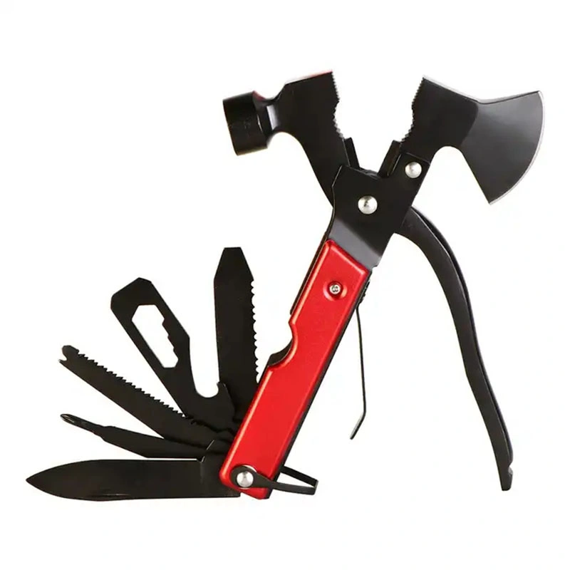 Outdoors Hunting Multifunctional Axe Rescue Camping Artillery Fire Rescue Hammer Tactical Axes Wood Handle Dropshipping