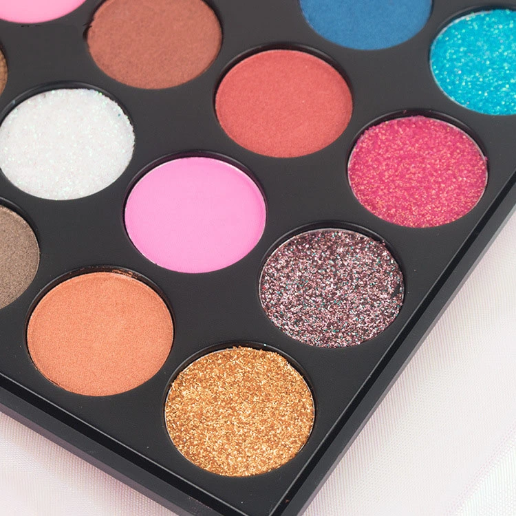 Hot Selling Pigmented Glitter Shimmer Makeup Private Label 35 Colors Eyeshadow Palette Cosmetic