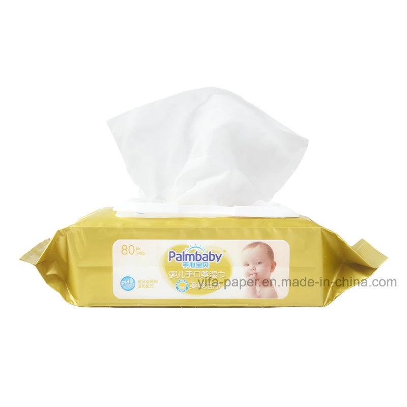 Lingettes humides OEM pour Palmbaby Fushable écologique en vrac bébé humide Lingettes