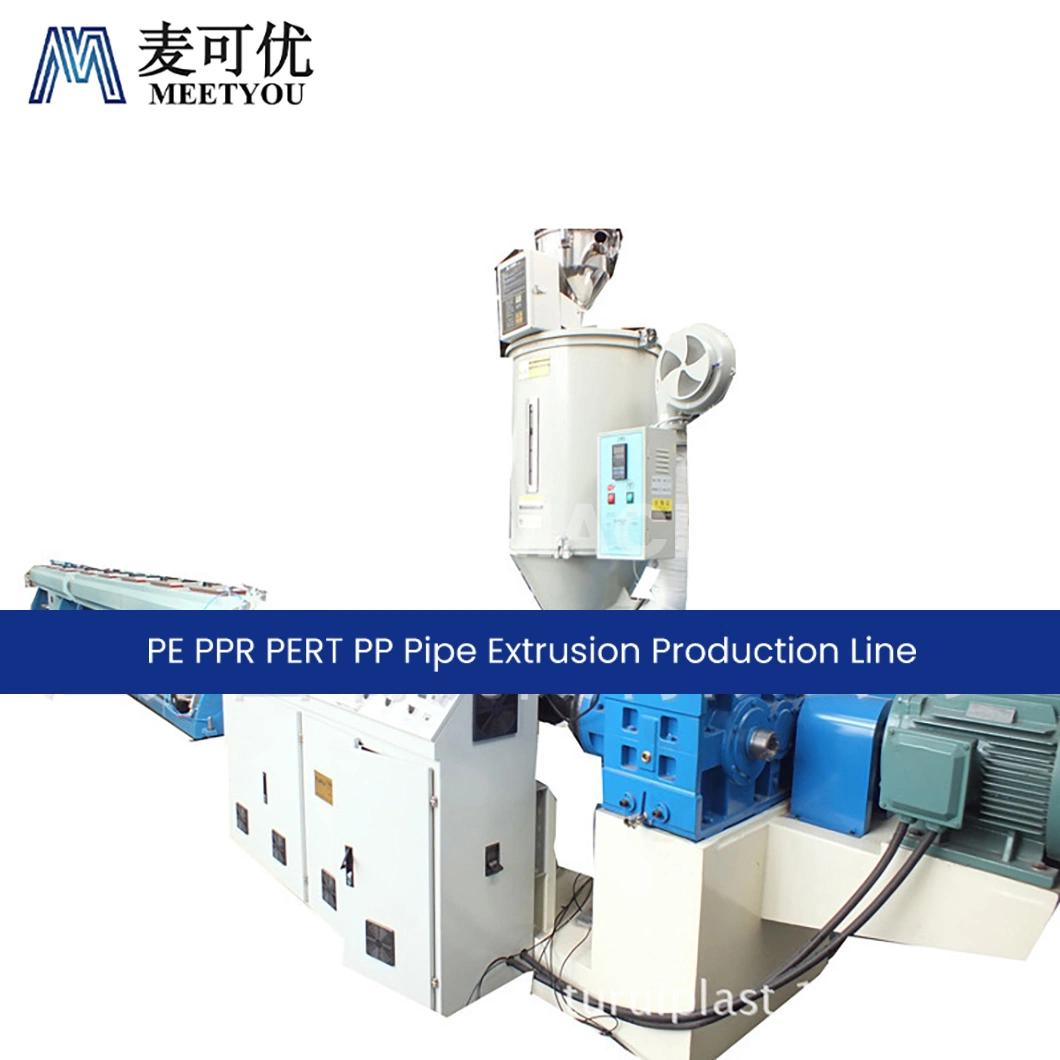 Meetyou Machinery PE PPR Pert PP Pipe PVC Pipe Manufacturing Machine Price Manufacturers China Single-Screw Pert Extrusion Production Line