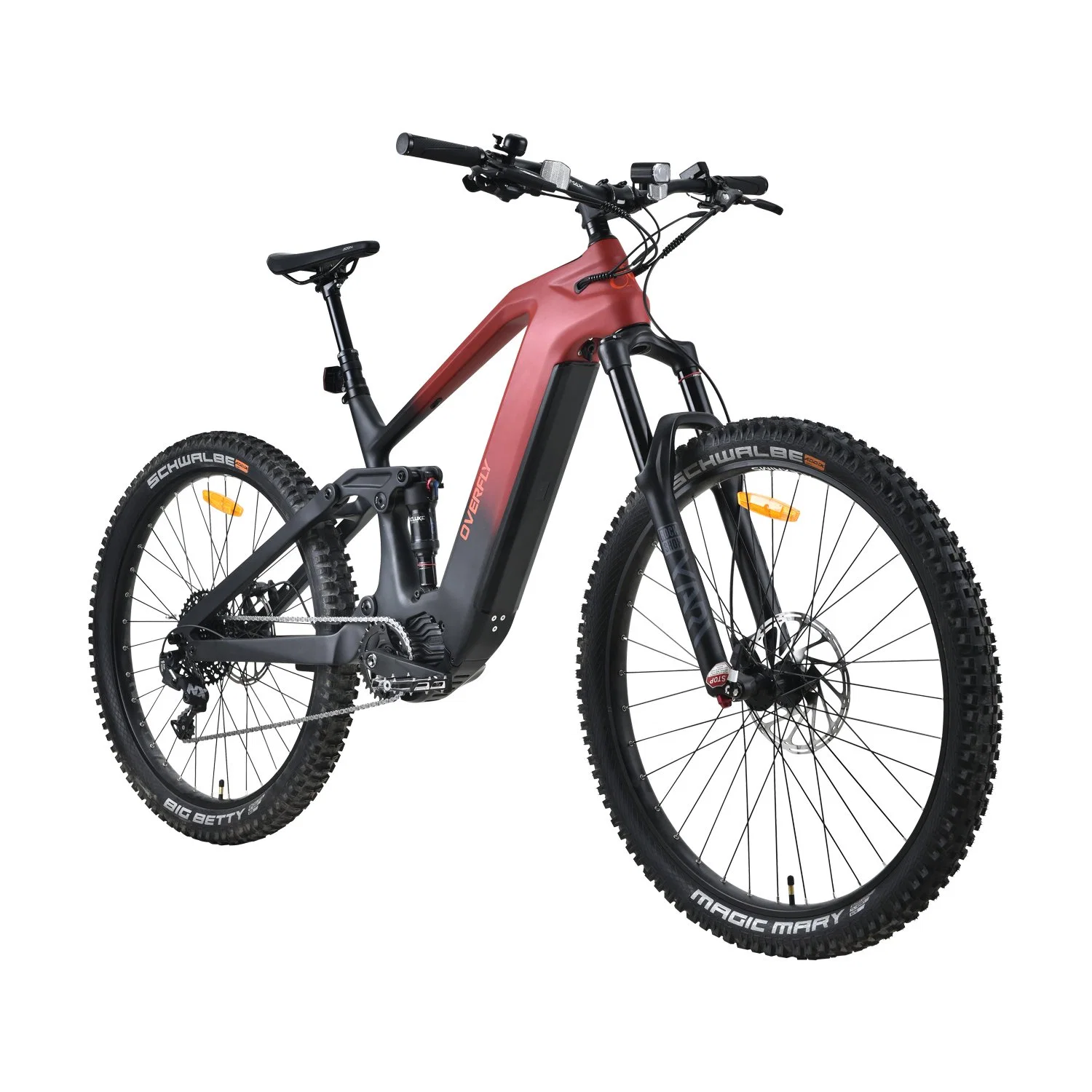 11 Speeds Electric Mountain Bike with Carbon Frame by China Manufacture