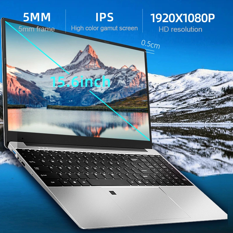 الكمبيوتر المحمول Notebook مقاس 14بوصة مقاس 15.6 بوصة طراز Win10 J4005 Core i5 طراز i7 R3 2200u 2500u 3500u AMD R5 لأجهزة كمبيوتر الشركات