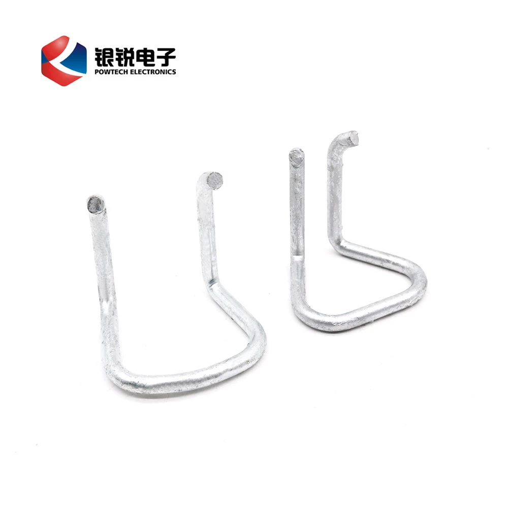 FTTH Fitting on Pole Galvanized Steel Rod Suspension Cable Ring Drop Wire Clamp