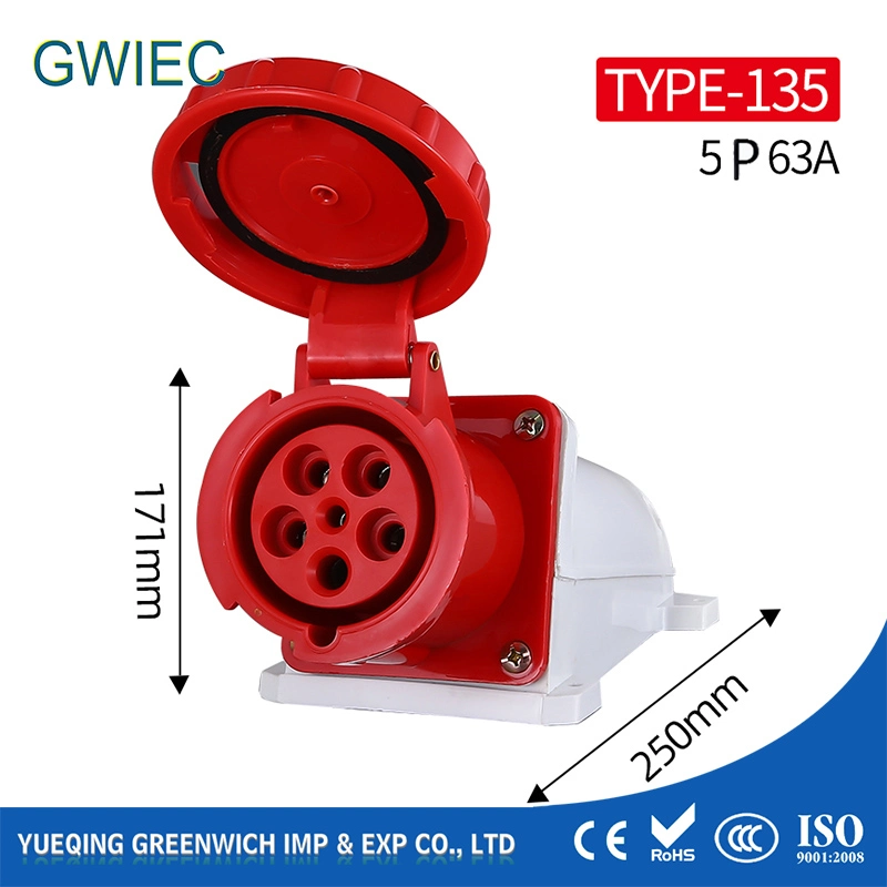 Industrial Electrical Gwiec Wenzhou, Zhejiang, China Male Female Socket 32AMP Plug