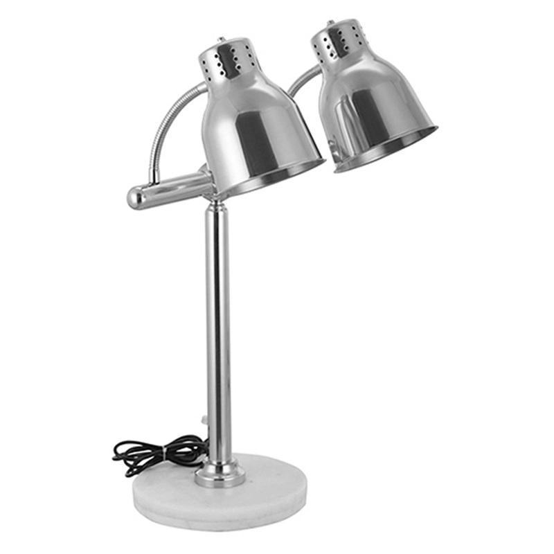 Stainless Steel Heat Lamp Single Head Heating Lamp for Buffet Food