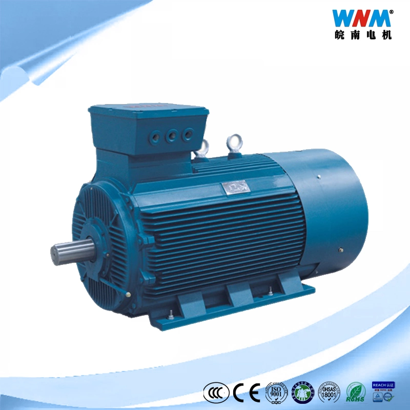 Wnm tres fases de la marca de baja tensión de alta potencia del motor eléctrico de 250 kw compacto tamaño de la trama 400mm / tensión de 450mm 380V 660V polacos 8 / 10 / 12 la frecuencia de 50 / 60 Hz.