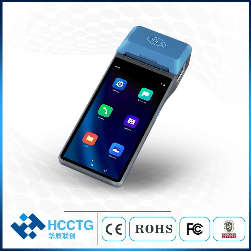Handheld NFC Card Reader with 58mm Thermal Printer Smart Android11 POS Hcc-Z300