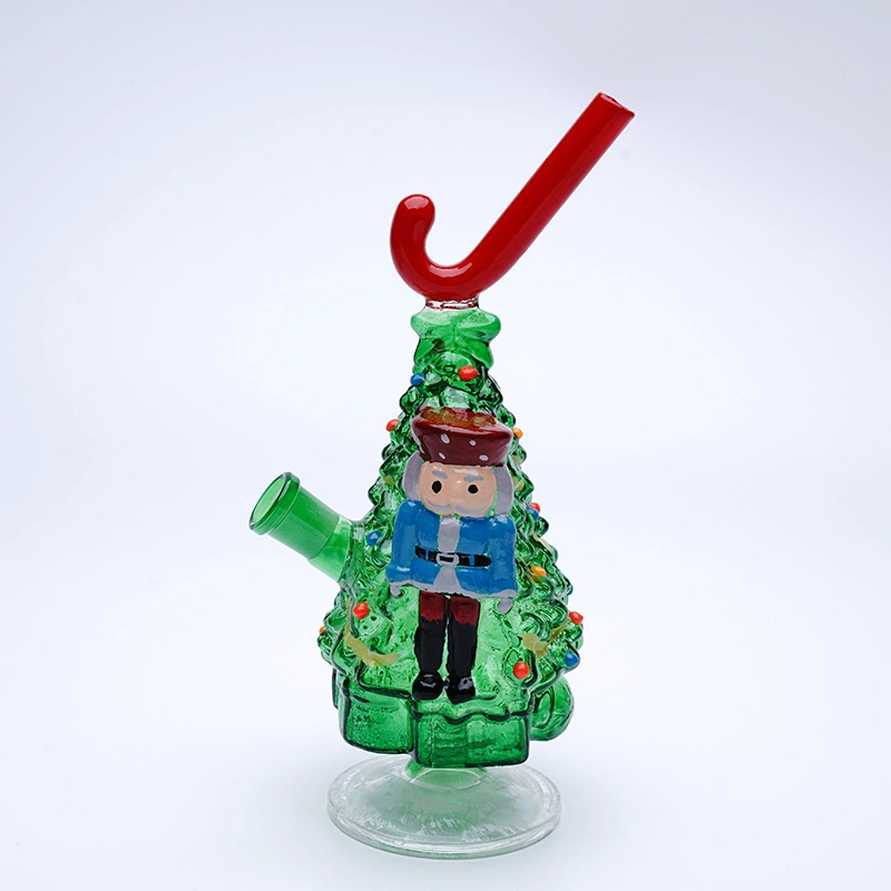 Christmas Tree Guards Christmas Gift Glass Pipes Glass Smoking Pipe Water Pipes 21cm Height Green Smoking Pipes Glass Pipe Water