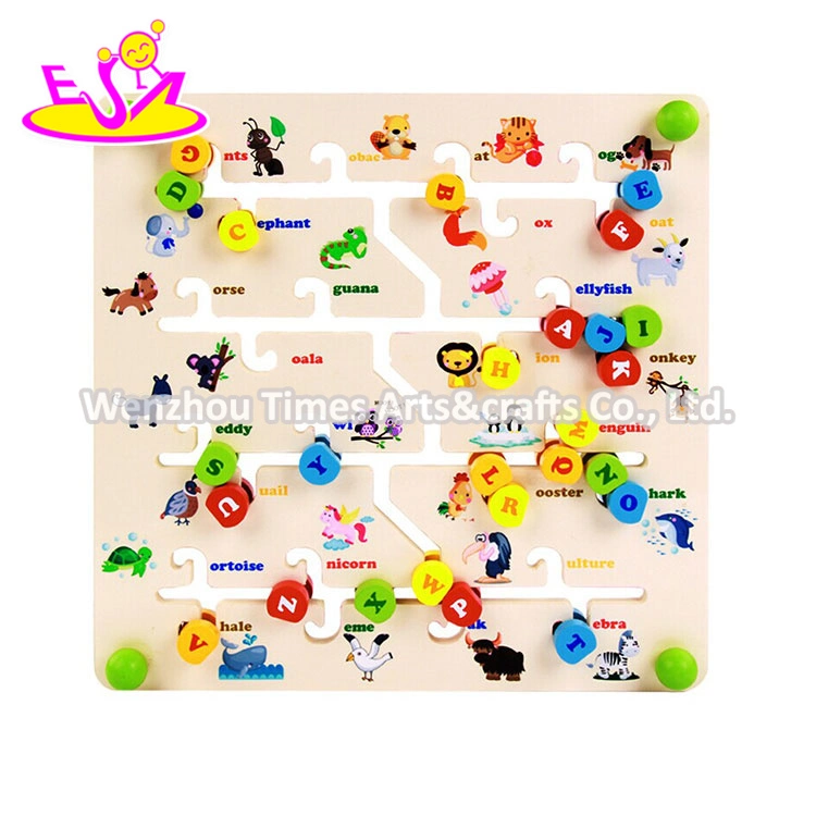 Wholesale Cheap Preschool Wooden Kids Maze Game for Education W11h023