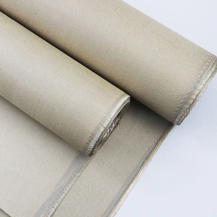 Texturized Glass Fabric 1.5mm Double Vermiculite Coated Fiberglass Fabric High quality/High cost performance  High Temperature Resistance Vermiculite Fiberglass Products