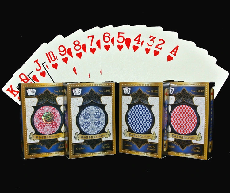 Qualidade de casino 100% PVC/cartas de jogar as cartas de jogar poker de plástico